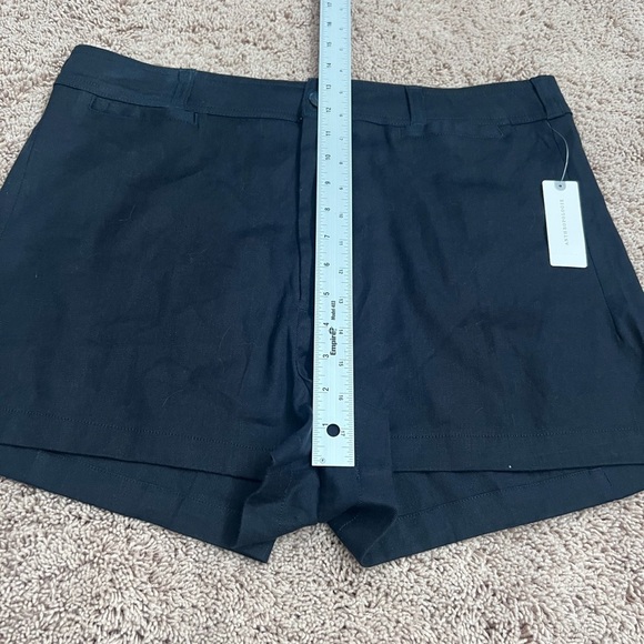 NWT new 32 Anthropologie Maeve ettie shorts pitched linen navy blue - Picture 15 of 17